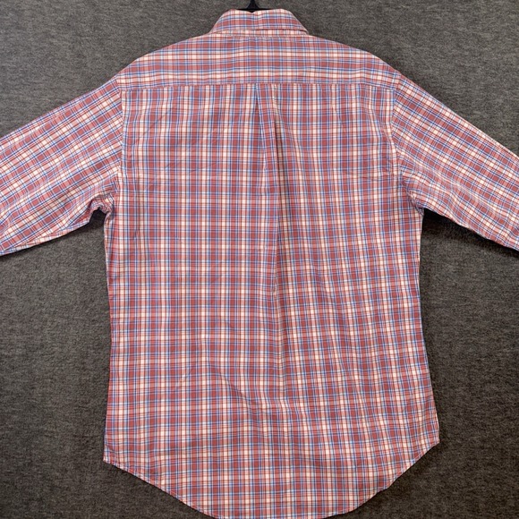 IZOD Men Comfort + Performance Woven Shirt Stretch Faded Rose Check Sz S NEW $65 - Picture 4 of 8